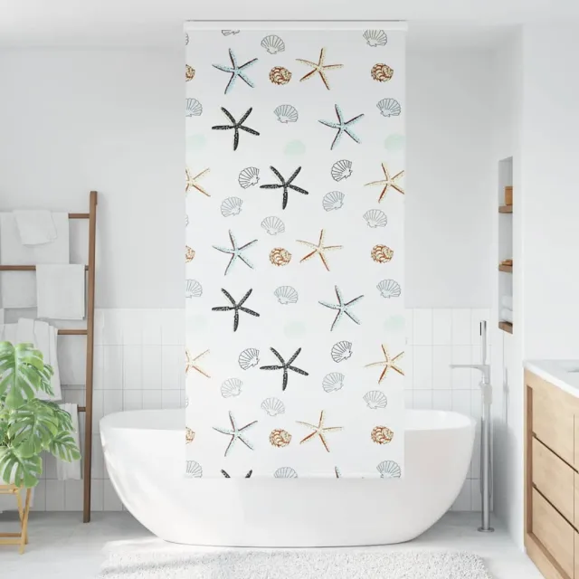 vidaXL Doucherolgordijn met cassette 110x240 cm stofbreedte 106 cm meerkleurig
