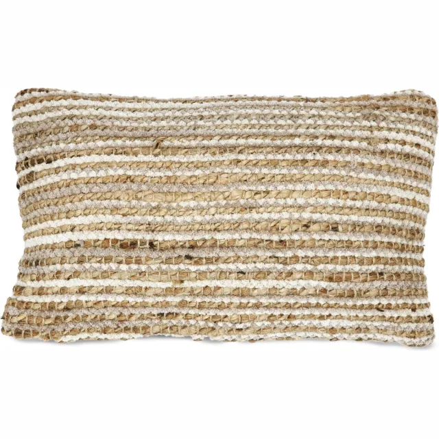 Sizo kussen Delhi 30 x 50 cm - Cream/Beige/Naturel - Inclusief vulling