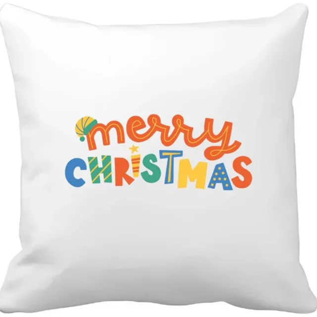 Akyol kerst merry christmas Kussen hoes - Kerstmis - kerst beker - winter - kerst - christmas - kerst cadeau - 40 bij 40 cm Multicolor