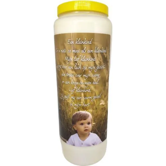 noveenkaars Kleinkind - Noveenkaars - 9 dagen brander (5 stuks) Wit