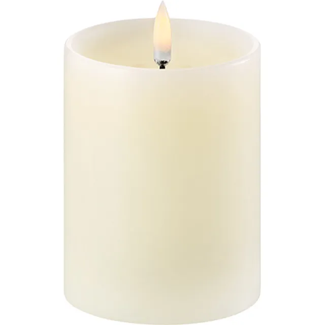 Uyuni Led Rustieke Kaars Ivory- 10CM ivoor