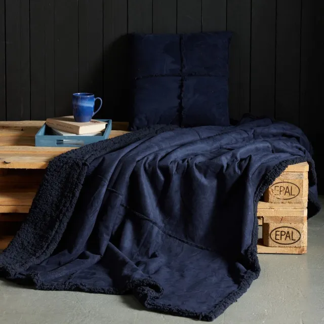 Today Complete kussen + deken WINTER SPIRIT, 150 x 125 cm Marineblau