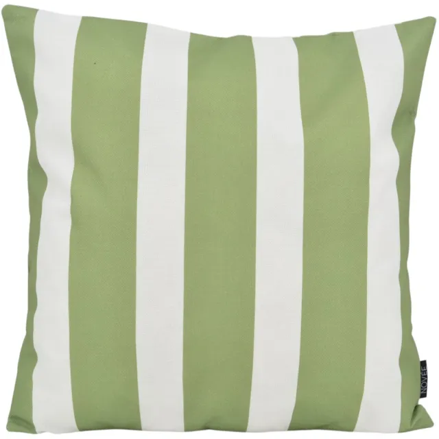 NOVÉE Streep Groen Kussenhoes | Outdoor / Buiten Collectie | Katoen/Polyester | 45 x 45 cm