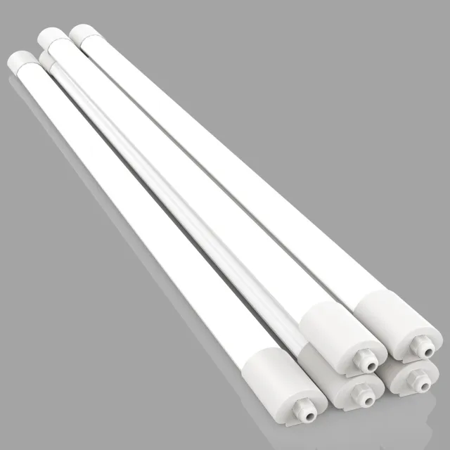 Amdelne 5x LED Batten 120 cm - 36W 4100 lm - 4000K - Neutraal Wit - LED Vochtbestendige Lamp - Doorkoppelbaar - LED TL Armatuur - IP65 Waterdicht - Voor werkplaats, schuur en als onderbouwverlichting Koud wit