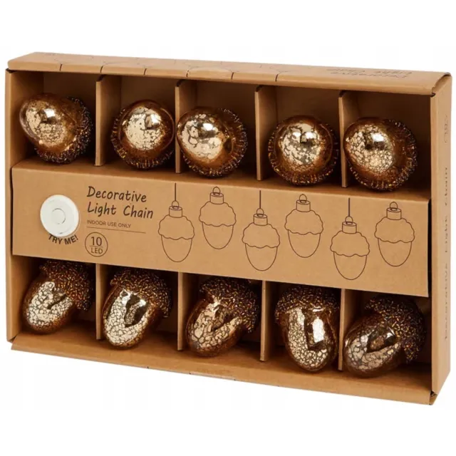 ZD Trading LED Lichtsnoer Pompoen - Herfst - 3.2 Meter - Halloween - Binnen gebruik - Bruin