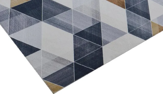 Vercai Rugs Fenix Collectie - Laagpolig Vloerkleed - Modern Tapijt met Vintage Ontwerp - Chenille - Zwart