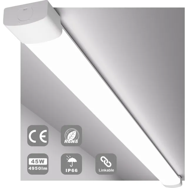 MODLICHT LED Vochtbestendige Armatuur Led Verlichting met Armatuur 150 cm 45W 5000K 5000LM Plafondlamp LED TL Werklamp - Daglicht wit