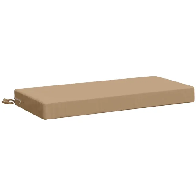 vidaXL Bankkussen - SOEST - 100% - Polyester - Zand - 60 - x - 40 - x - 8 - cm