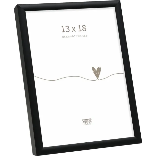 Deknudt Frames fotolijst S027K2 - smal zwart aluminium - foto 13x18 cm