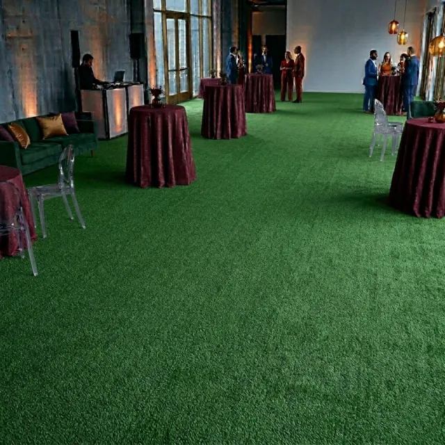 Floordirekt Op Maat Hemaakt Tapijt Sintra - Voor Evenementen & Beurzen - Onderhoudsvriendelijke Loper - Voor Beurzen & Evenementen - Donkergroen - 200 x 600 cm