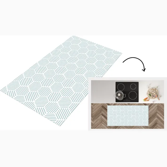KitchenYeah Keukenloper - Loper keuken - Abstract - Patronen - Design - Keukenloper vinyl multicolor