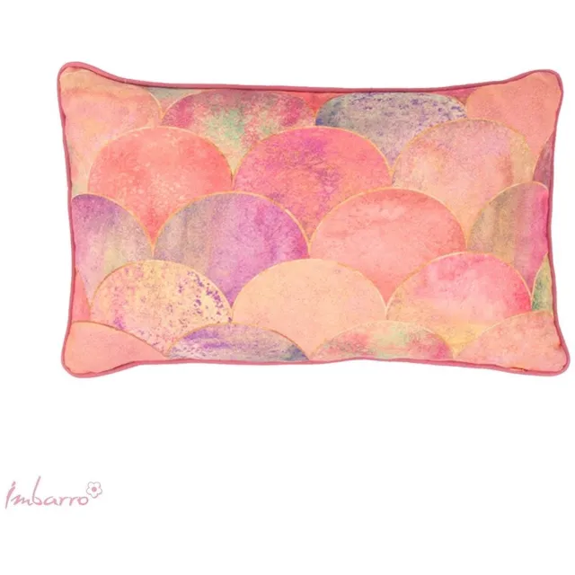 Imbarro Home & Fashion Kussen Waves voor binnen en buiten gemaakt van 100 % gerecycled plastic 31 x 50 cm
