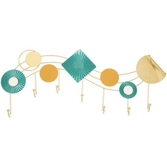 Mauro Ferretti Kapstok Sunday Wall Hanger 70×5,5×29,5 cm Multicolor