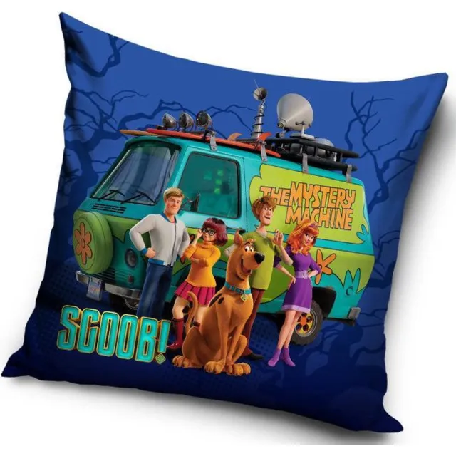 Carbotex Scooby Doo - Sierkussen Kussen 40 x 40 cm inclusief vulling blauw