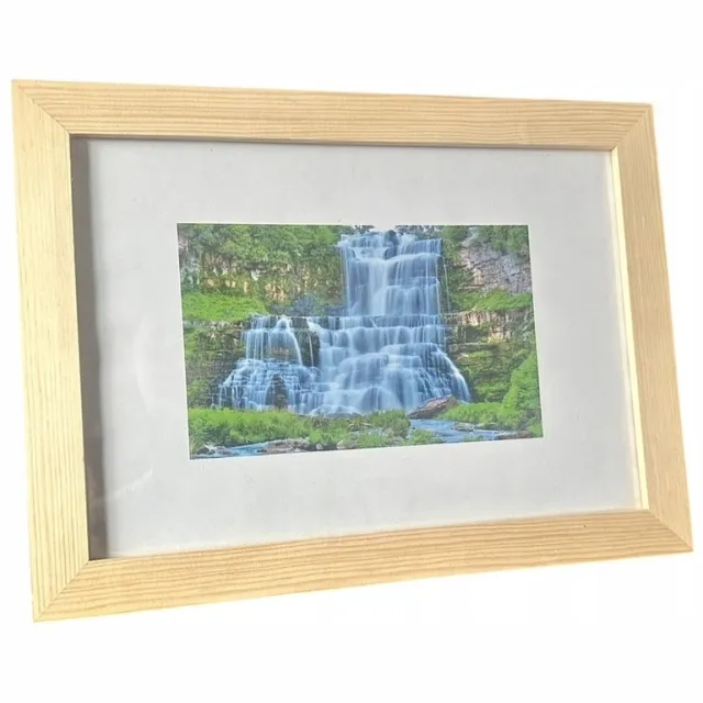 Hobby4you Houten Fotolijst A4 21x29,7 cm - 2,5 cm Brede Lijst met Standaard Wood