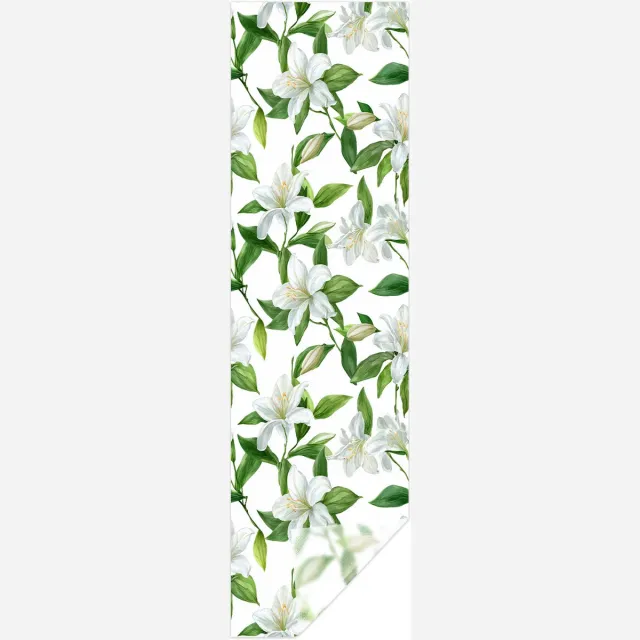 Trywise 1 Stuk - Raamfolie - Statische Raamfolie - Anti Inkijk Raamfolie - Matglas Privacyfolie - Raamfolie Zonder Lijm met Waterrimpel Relieef - Badkamer - 28 x 100 cm - SBW34