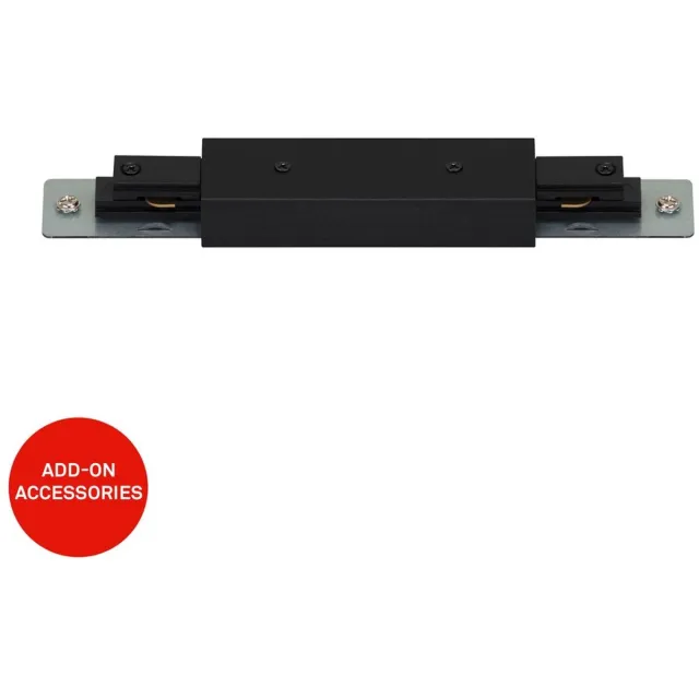 Briloner Rail - Railverlichting Verlengelement - 230V stroomvoorziening railsysteem - 20.5 cm - zwart