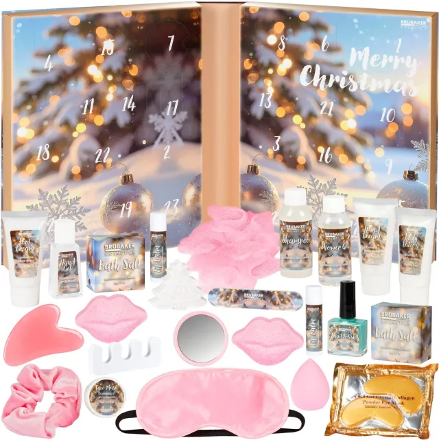 Brubaker XXL Beauty Adventskalender 2026 - Boek Winter - 24 verrassingen Meerkleurig