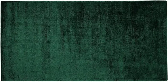 Beliani GESI - Laagpolig vloerkleed - Donkergroen - 80 x 150 cm - Viscose