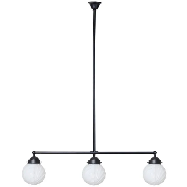 Coloured by Art Moonlight T-lamp 3 lichts Swingbulb - Art Deco Trade Zwart