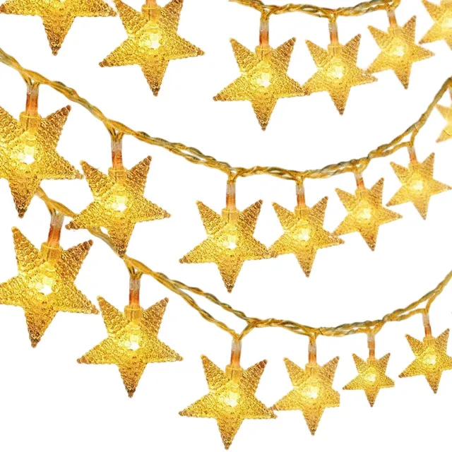 Home & Marker Stervormige Fairy String Lights - LED Sterren Verlichting - Decoratieve Lichtsnoer - Sfeerverlichting - (6m) - STARYGLOW