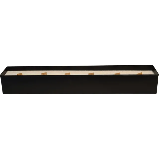 Umaii CHARLIE | Design Kaars | Olijfwas | Houten Wieken | Metalen Bowl | Zwart