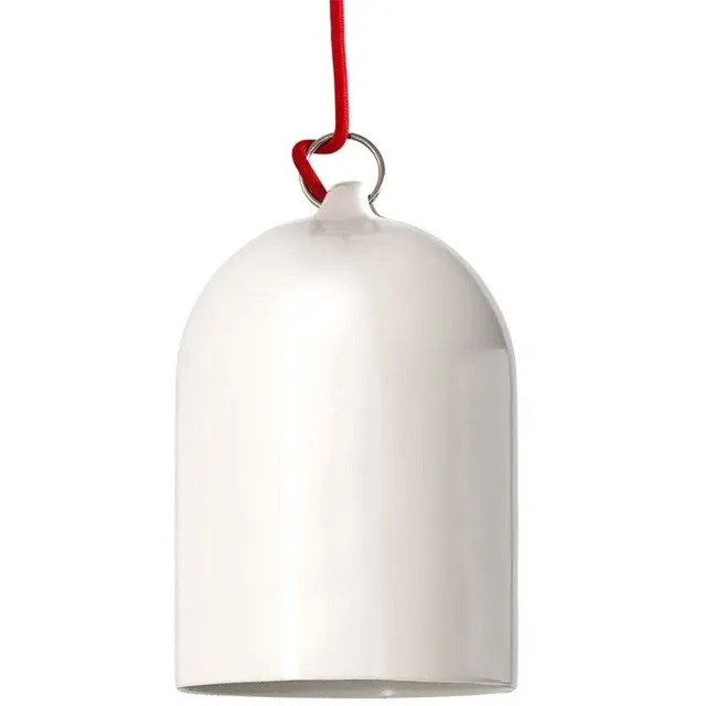 Creative Cables Mini Kap. Xs Keramische Lampenkap Voor Hanglamp Wit Glossy White