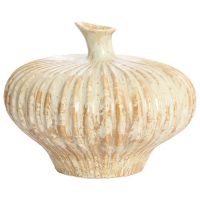 Light & Living Vaas NEVANO - Wit - 23x22.5x18 cm