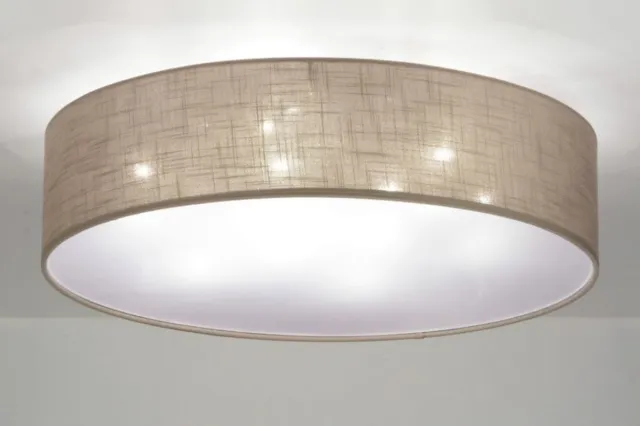 Lumidora Plafondlamp 71764 - Plafonniere - ARLES - 9 Lichts - E27 - Bruin - Taupe - Stof - ⌀ 70 cm