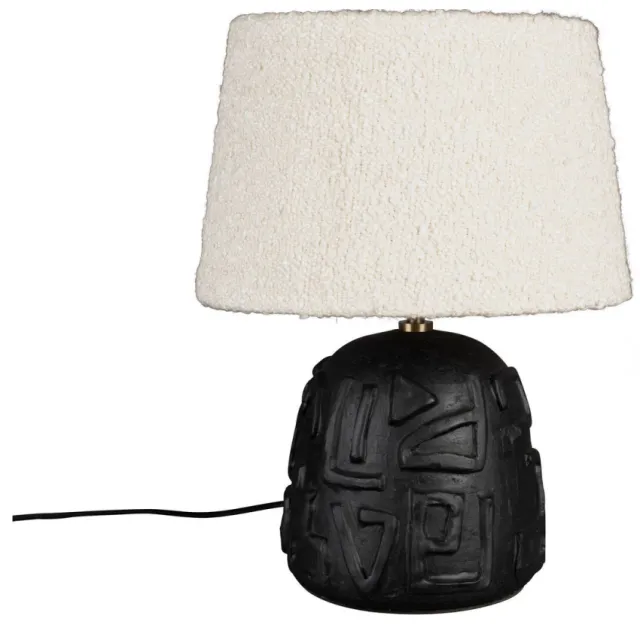 Dutchbone Renzo tafellamp - Zwart
