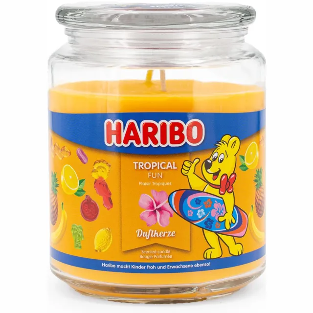 Haribo Geurkaars Tropical Fun - 510g Geel