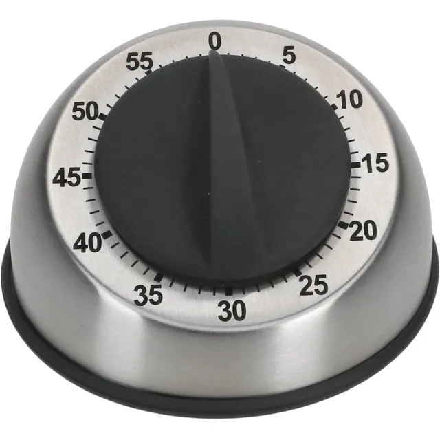 Kela TRAFO keukentimer zwart-zilver van roestvrij staal - 15312