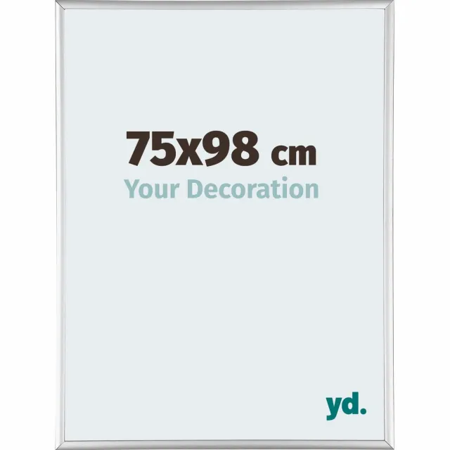 yd. Your Decoration - Fotolijst 75x98 cm - Aluminium - Zilver Hoogglans - Kent