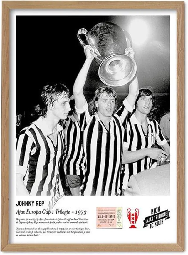 FC Kluif 'Johnny Rep Ajax poster' - Trilogie '73 wit