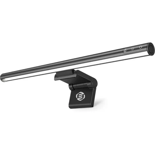 Equivera Monitor Lightbar - Monitor Light Bar - Monitor Lamp - Monitor Bar - Laptop Lamp - PC Lamp - Dimbaar - Thuiswerken, Kantoor, Gamen Zwart