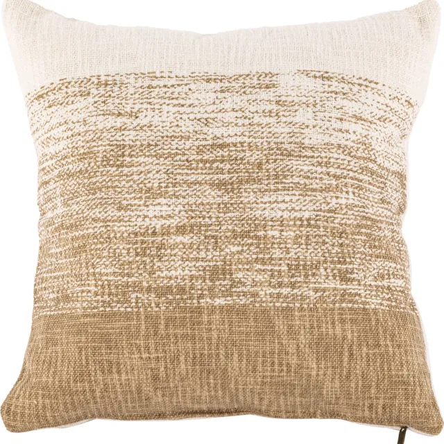Tiseco Home - Kussen (gevuld) COTTON SLUB OMBRE - 45x45 cm - Zand SAND