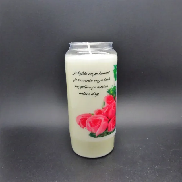Partijhandel RODO Noveenkaars Spreuk 012 - 6 dagen brander (5 stuks) wit