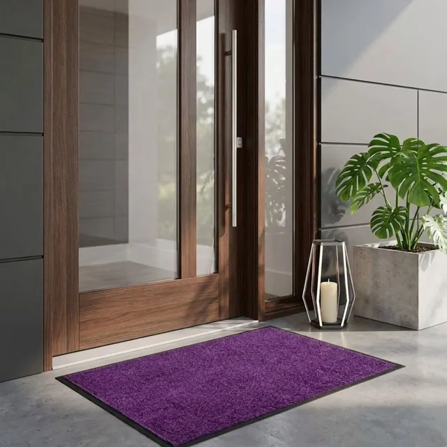 Floordirekt Vuilvangmat Use&Wash - Antislip Deurmat - Veelzijdig Inzetbaar - Lila - 120 x 300 cm - Onderhoudsvriendelijk, Slijtvast & Ideaal voor Hal, Entree en Woonruimte Paars