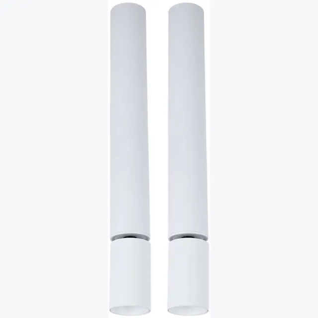Globo Lighting Plafondlamp woonkamerlamp plafondlamp slaapkamerlamp eetkamerlamp, wit aluminium, beweegbare spot, LED 8W 502Lm 3000K warm wit, DxH 4,5 x 38 cm, set van 2