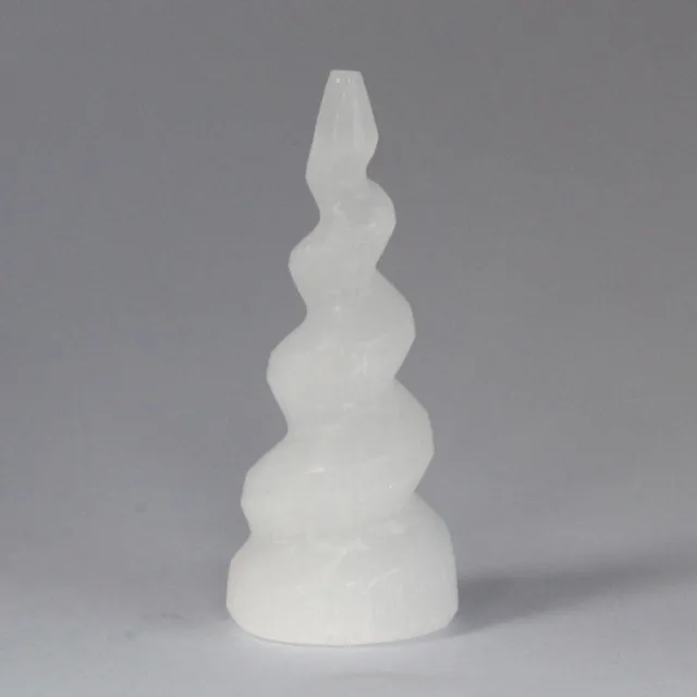 Ancient Wisdom Seleniet spiraalvormige eenhoornhoorntoren - 10 cm multicolor