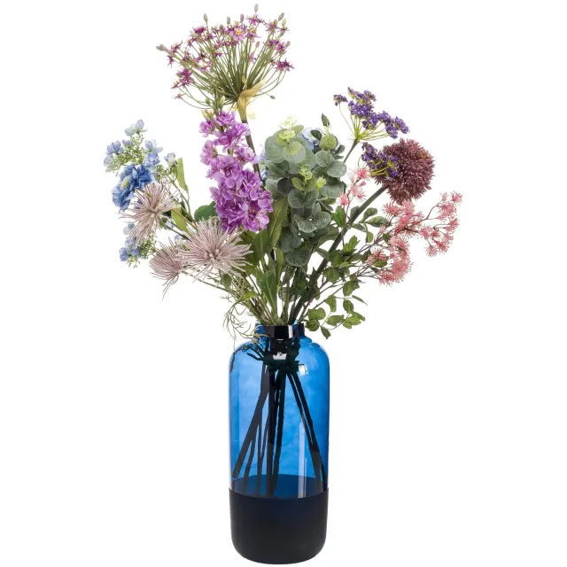 Emerald Boeket XL Power of Pastels - 90cm hoog - Paars - 10 stelen - Kunstboeket - Zijde boeket