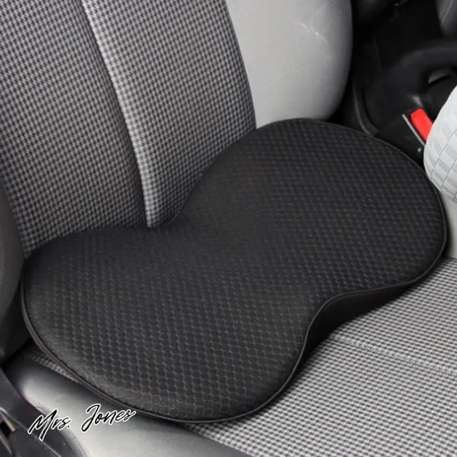 Mrs. Jones Autostoelkussen wigkussen ergonomisch orthopedisch zitkussen universeel zitverhoging auto-bureaustoelen rolstoel (zwart) .