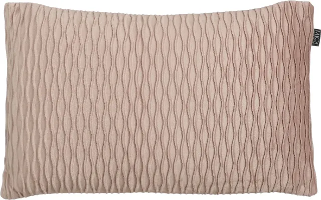 Goossens Sierkussen Facetto - roze - stof - 55 x 34 x 16 stof fijn geweven velours roze
