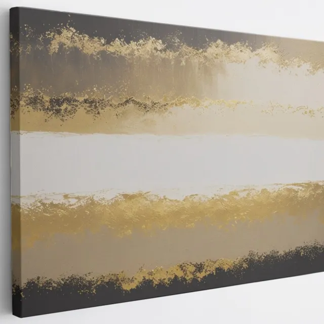 Saammp Canvas Schilderij - Strepen - Abstract - 30x20 - Foto op canvas - Wanddecoratie - Muurdecoratie Woonkamer - Slaapkamer decoratie - Canvas Print Multicolor