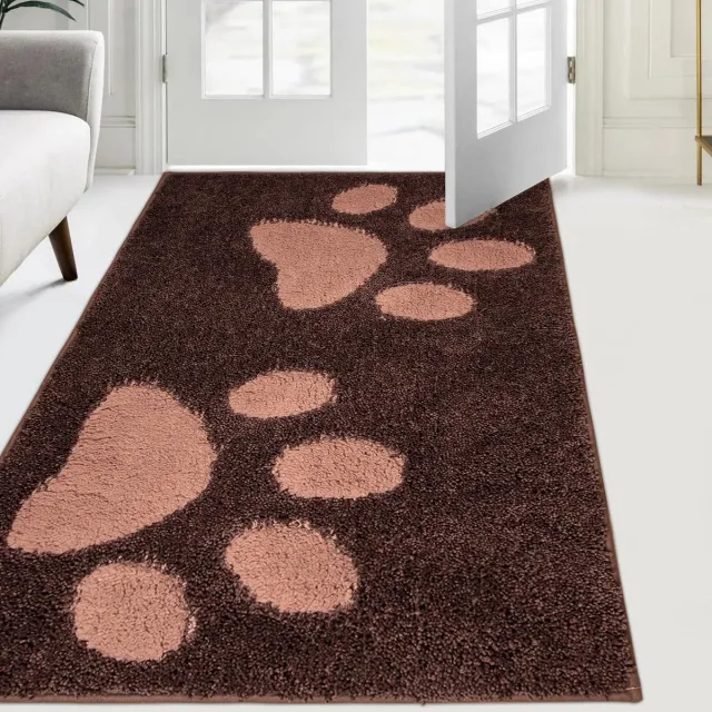 Ibenzoa Absorberende Antislip Deurmat voor Binnengebruik met Waterdichte Eigenschappen voor Huisdieren en Entree Bruin