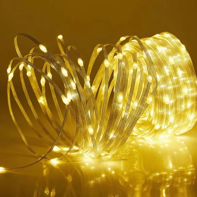 MUPOO LED Lichtsnoer 30M 300LEDs - Fairy Lights Kerstverlichting Binnen & Buiten - IP44 Waterdicht Lichtslinger met Geheugenfunctie en 8 Lichtstanden - Ideaal als Tuinverlichting voor Feesten, Trouwerijen en Kerstdecoratie - Warm Wit