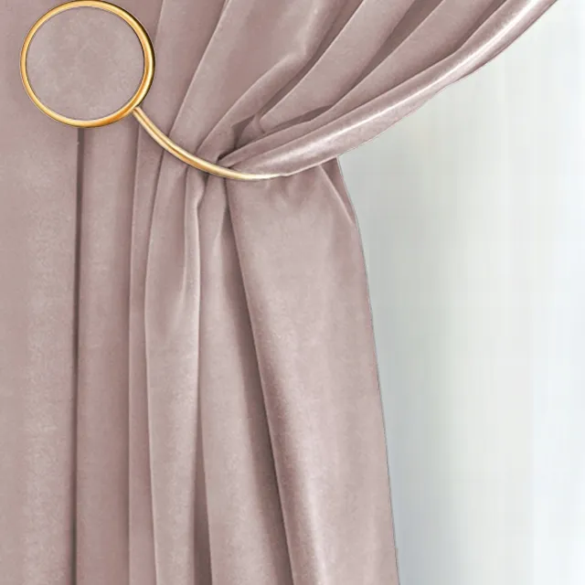 PRESTIQUA Velours Gordijn Salon 50x180cm Poederroze - Verduisterend