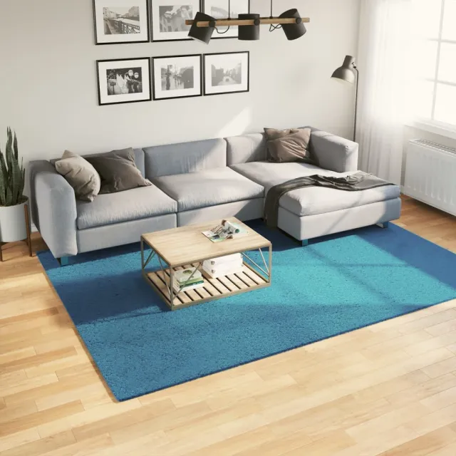 vidaXL Vloerkleed OVIEDO laagpolig 200x280 cm turquoise, foto 2