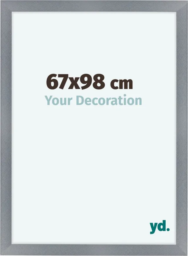 yd. Your Decoration - Fotolijst 67x98 cm - MDF - Aluminium Geborsteld - Como