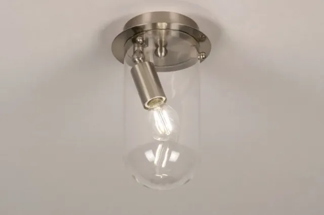 Lumidora Plafondlamp 73411 - Plafonniere - E14 - Staalgrijs - Metaal - Badkamerlamp - ⌀ 13 cm